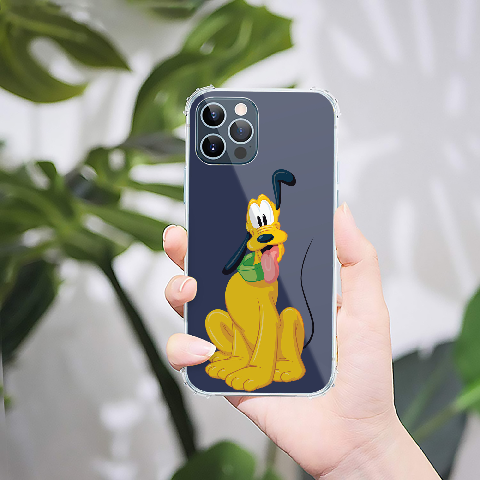 （画像用） ミッキーマウス Mickey Mouse 【iPhone 12シリーズ対応】透明スマホケース（クリアソフトケース）